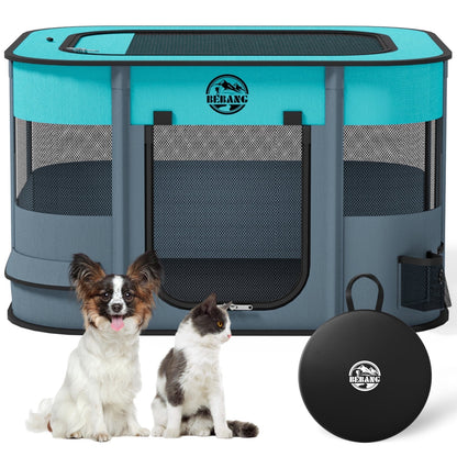 Ultimate Portable Pet Playpen - Spacious Indoor & Outdoor Crate for Small Dogs, Cats, Rabbits & More