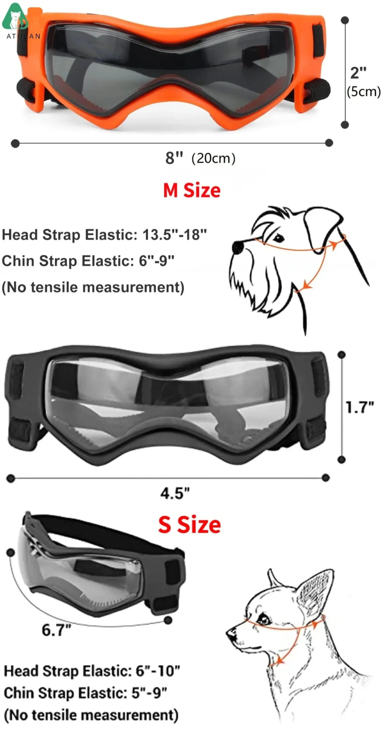 Protect Your Pup in Style: ATUBAN Dog Helmet and Goggles Set for Safe Motorcycle Rides
