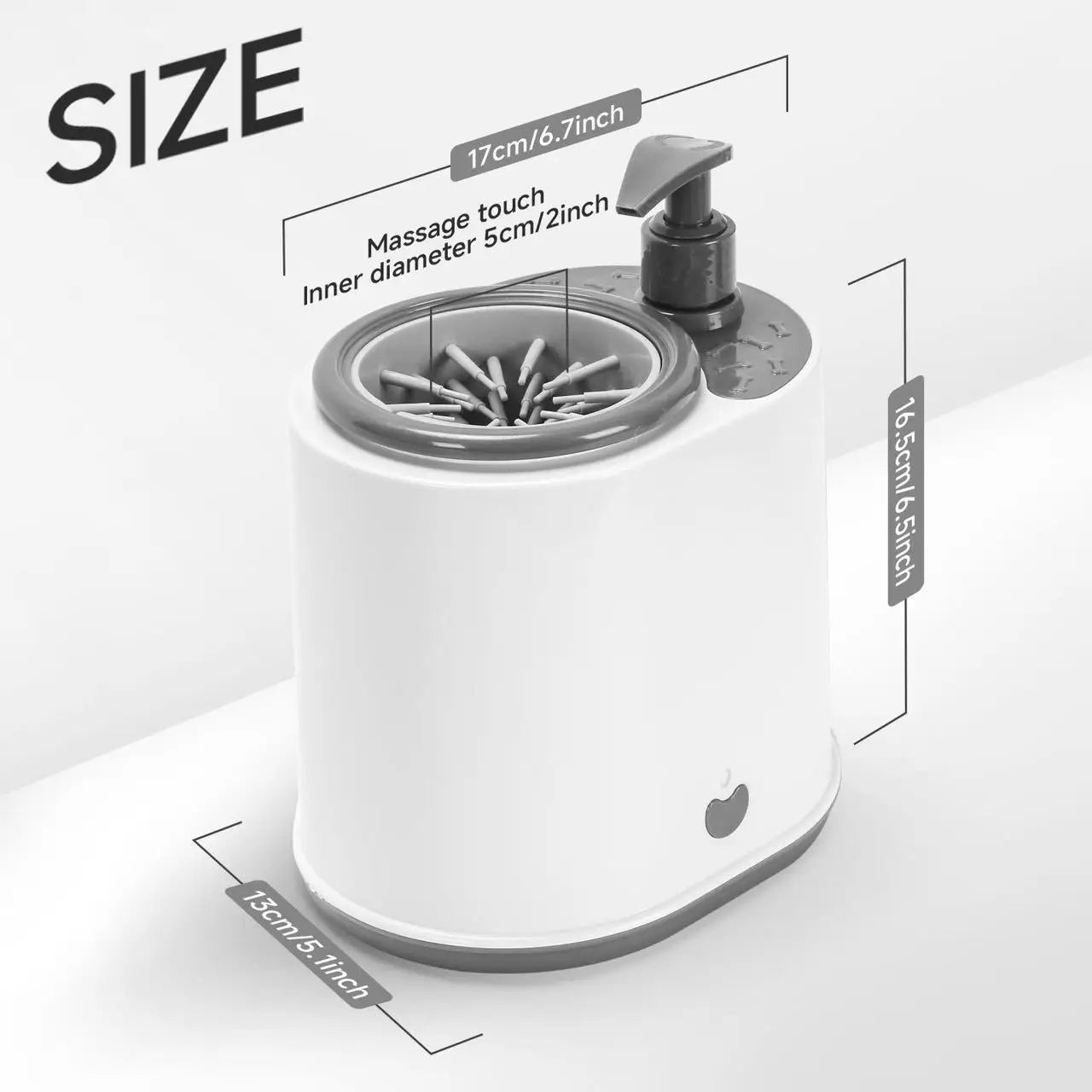 Effortless Cleaning with the 2-in-1 Automatic Pet Foot Washer - The Ultimate Electric Paw Cleaner with Soap Dispenser for Dogs and Cats