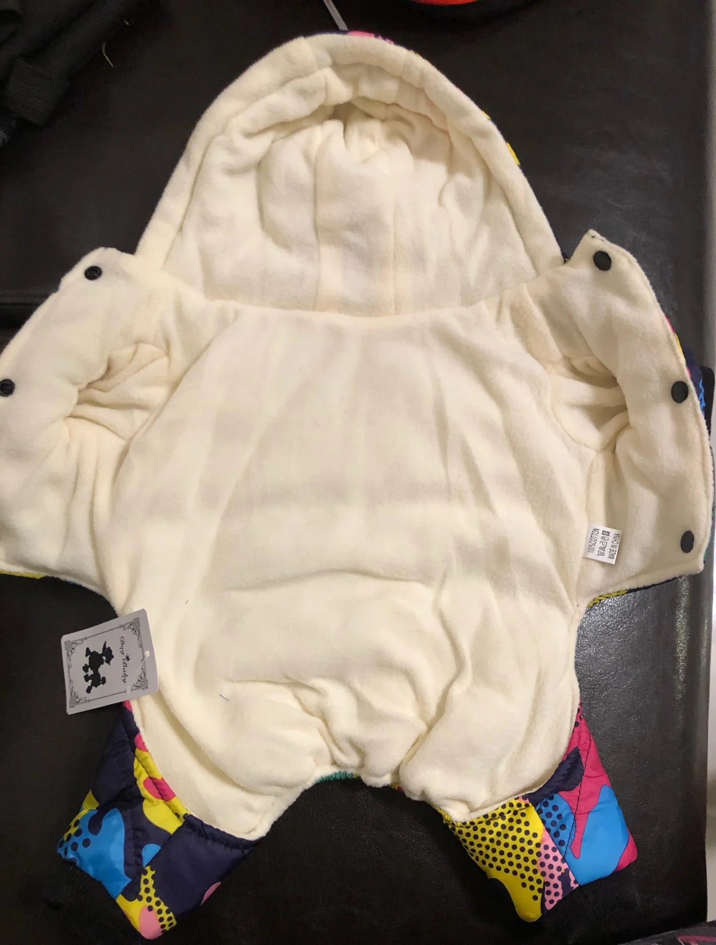 Cozy & Stylish Winter Dog Coat - Windproof Hooded Jumpsuit for Small to Medium Breeds