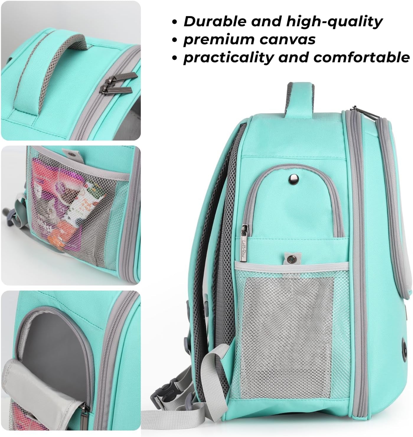 Stylish Green Pet Carrier Backpack - Airline-Approved Bubble Design for Cats and Small Dogs, Perfect for Travel, Hiking, and Outdoor Adventures