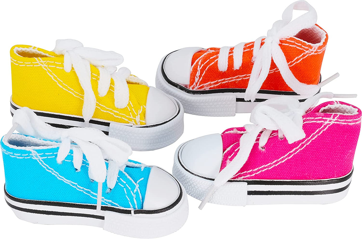Colorful Cotton Mini Sneakers for Parrots, Budgies, and Cockatoos - Set of 6