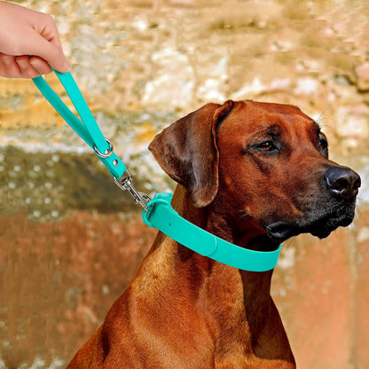 Durable 9-Inch Pink Dog Leash - Heavy Duty Waterproof PVC Training Tab for Ultimate Control and Safety
