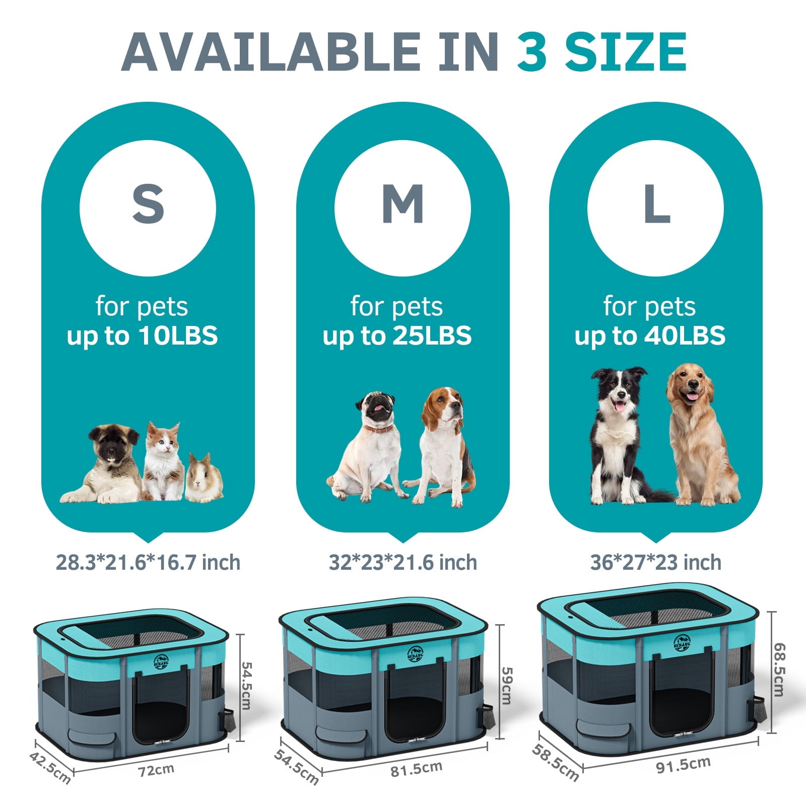 Ultimate Portable Pet Playpen - Spacious Indoor & Outdoor Crate for Small Dogs, Cats, Rabbits & More