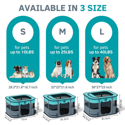 Ultimate Portable Pet Playpen - Spacious Indoor & Outdoor Crate for Small Dogs, Cats, Rabbits & More