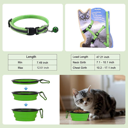 Ultimate Cat Carrier Soft-Sided Travel Kit: Comfortable & Convenient Litter Box for Cats Up to 20lbs - Perfect for Adventures in Green & Black!