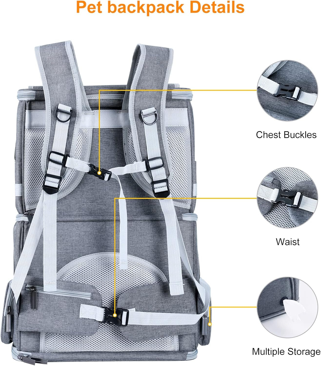 Ultimate Double Cat and Dog Carrier Backpack - Perfect for Traveling with Your Pets in Comfort and Style!