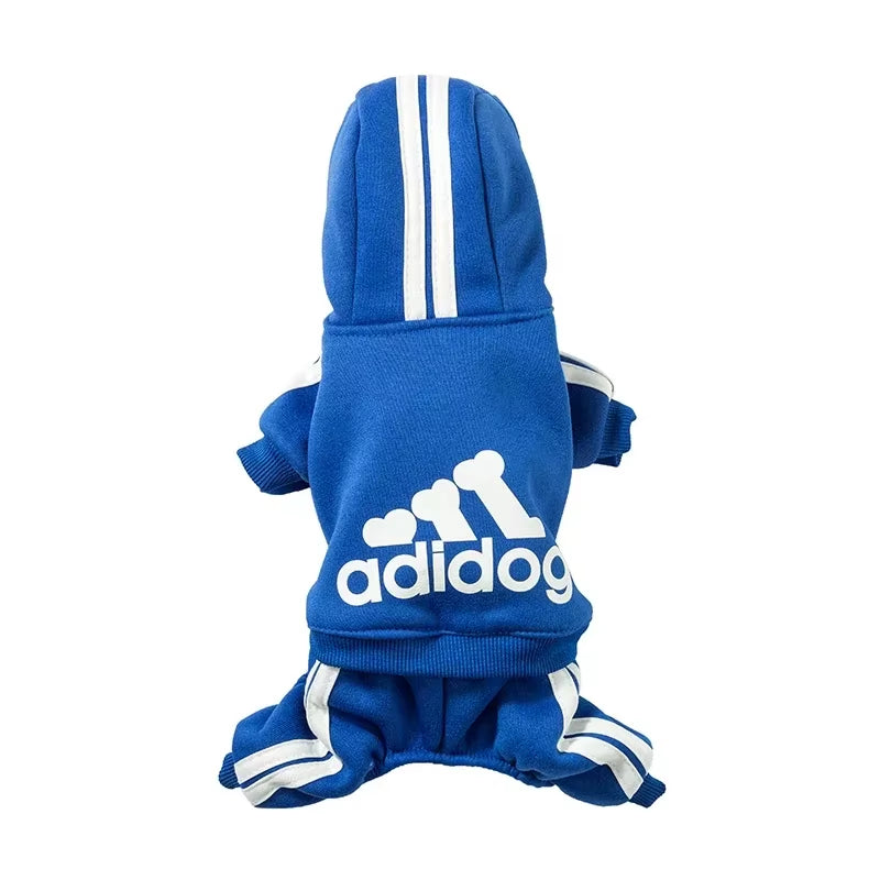 Cozy Adidog Dog Jumpsuit - Stylish Hoodies for Your Puppy, Perfect for Yorkies and French Bulldogs