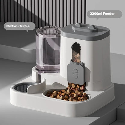 Elevate Your Pet's Mealtime with Our Automatic Dog and Cat Feeder and Water Dispenser Set - Complete with Pet Food Bowl!