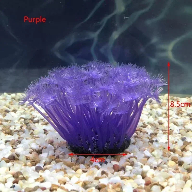 Vibrant Artificial Underwater Coral Decoration for Aquariums - Enhance Your Fish Tank with Lifelike Plants and Backgrounds