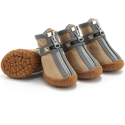 Protect Your Pup's Paws with Stylish Non-Slip Dog Shoes - Warm, Breathable, and Durable Booties for All Weather Adventures!