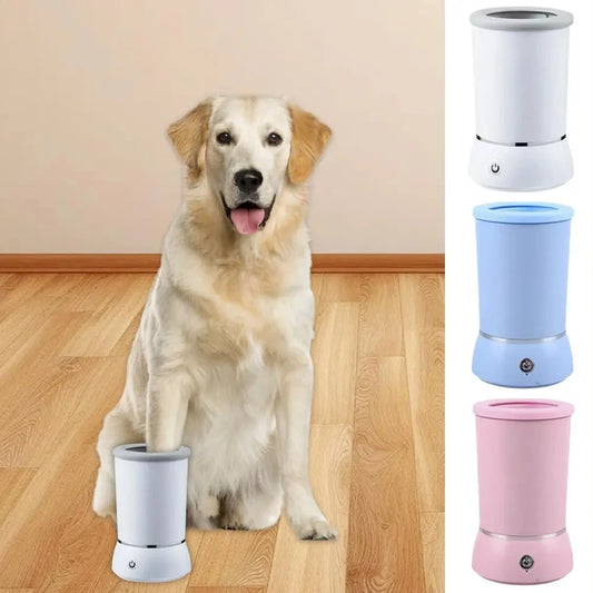 Fully Automatic Smart Pet Paw Cleaner - Low Noise, Quick Clean USB Powered Foot Washing Cup for Dogs and Cats