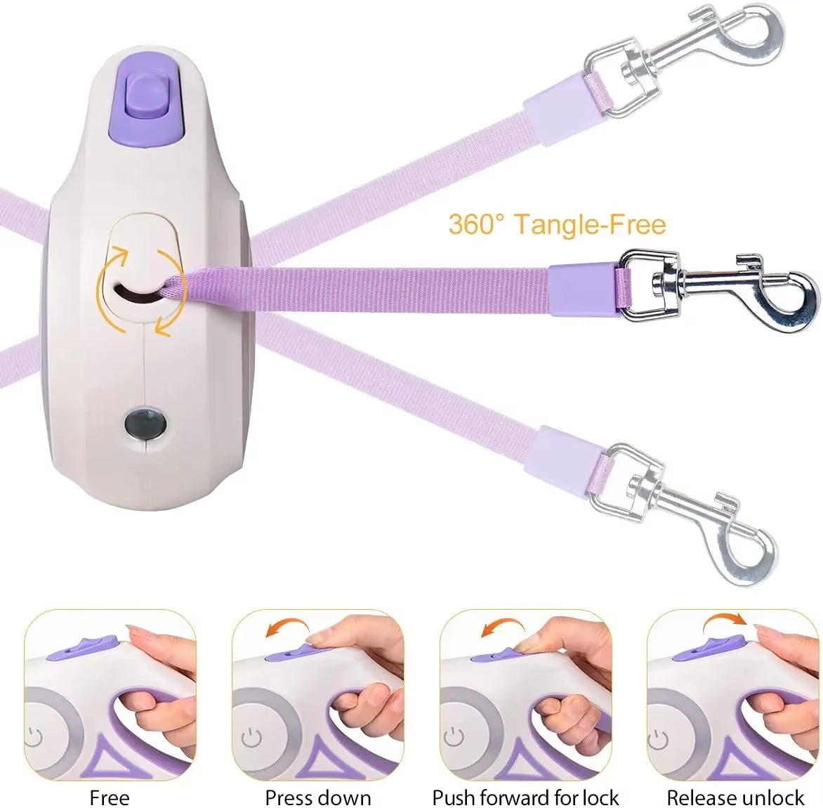 Illuminate Your Walks: 3M/5M Automatic Retractable Dog Leash with Safety Flashlight and LED Glow for Night Adventures