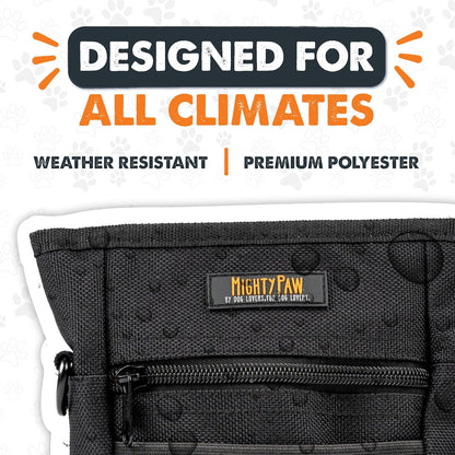 Revolutionary Dog Treat Pouch 2.0 | Hands-Free Pet Training Snack Bag with Magnetic Closure, Adjustable Strap, and Poop Bag Holder