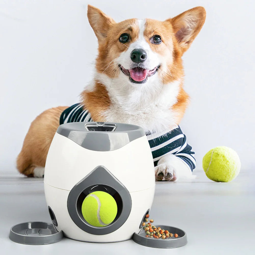 Interactive Automatic Dog Ball Launcher and Treat Dispenser for Small and Medium Dogs