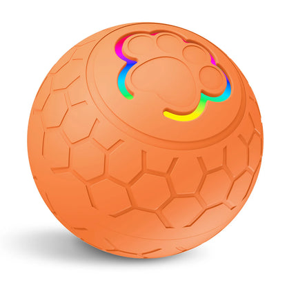 Interactive Smart Dog Toy Ball with RGB Lights - Automatic Bouncing & Rolling Fun for Your Pet