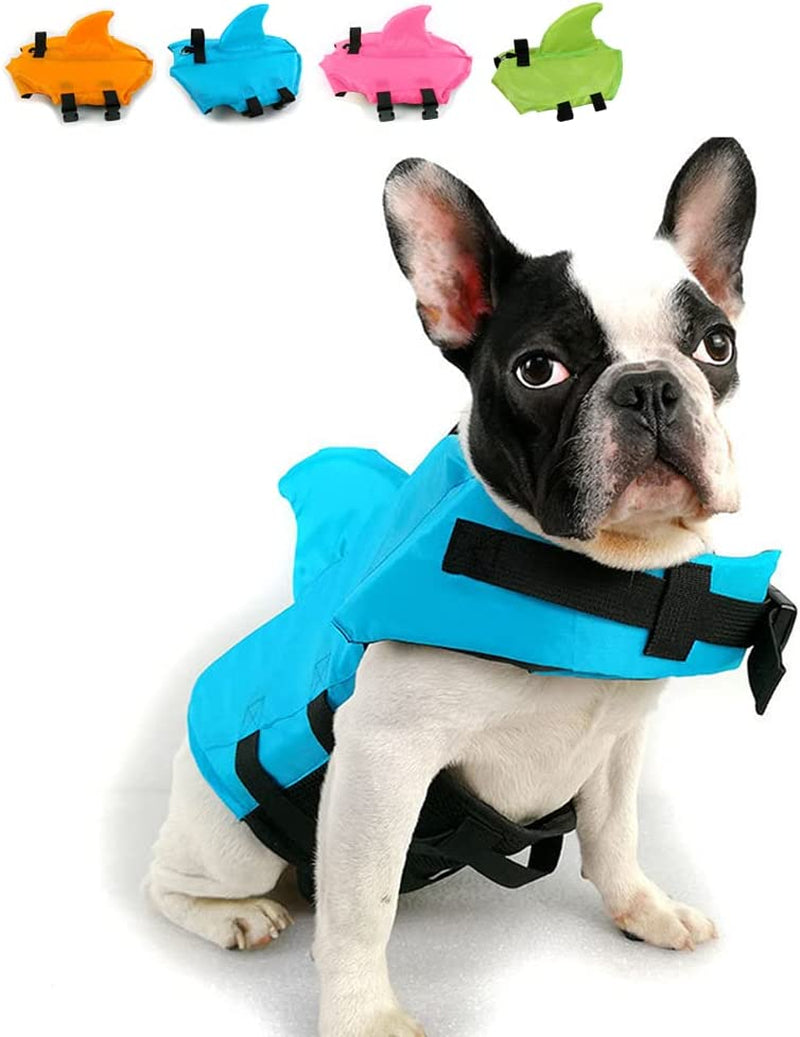 Ultimate Dog Life Jacket - Adjustable Shark Fin Design for Maximum Safety and Fun in Water (XS, Vibrant Orange)