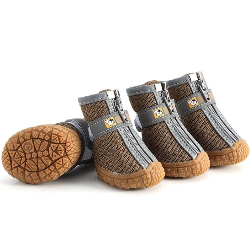 Protect Your Pup's Paws with Stylish Non-Slip Dog Shoes - Warm, Breathable, and Durable Booties for All Weather Adventures!