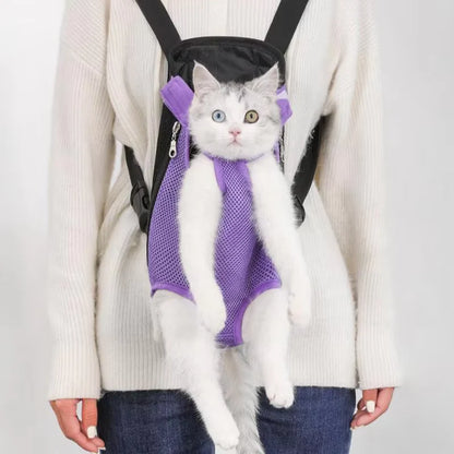 Ultimate Adjustable Cat & Dog Carrier Backpack - Perfect for Outdoor Adventures, Travel, and Hiking!