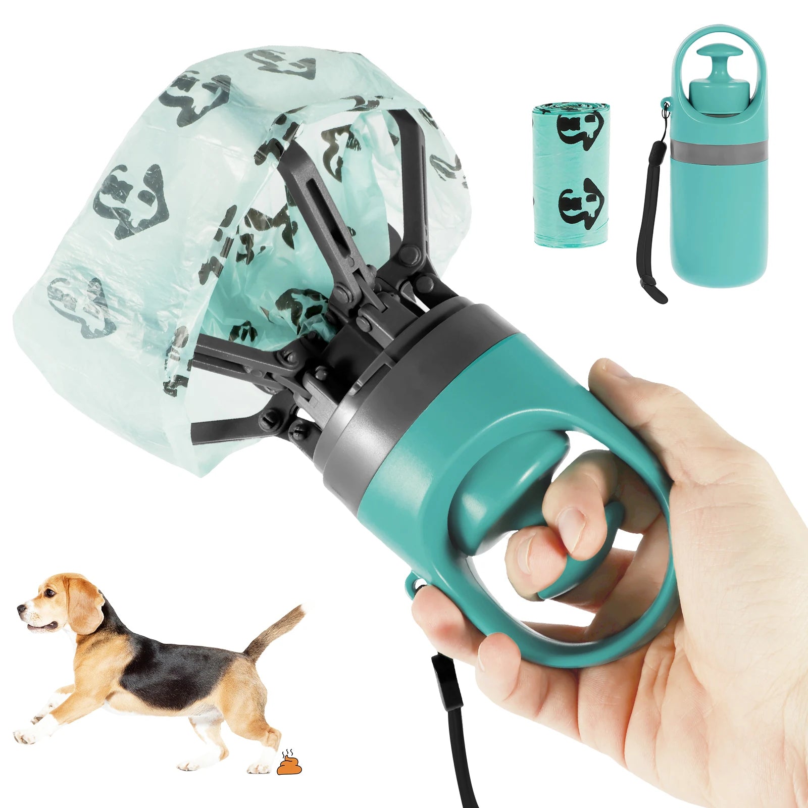 Portable Dog Pooper Scooper & Waste Bags - Perfect for Outdoor Cleanups!