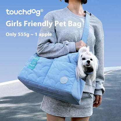 Experience Ultimate Comfort and Style with the Touchdog Macaroon Large Capacity Cat Backpack - Perfect for Outdoor Adventures with Your Furry Friend!