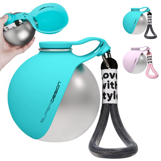 Stay Hydrated on the Go: 2-In-1 Leak-Proof Portable Dog Water Bottle for Small Dogs - Stainless Steel & Silicone Design
