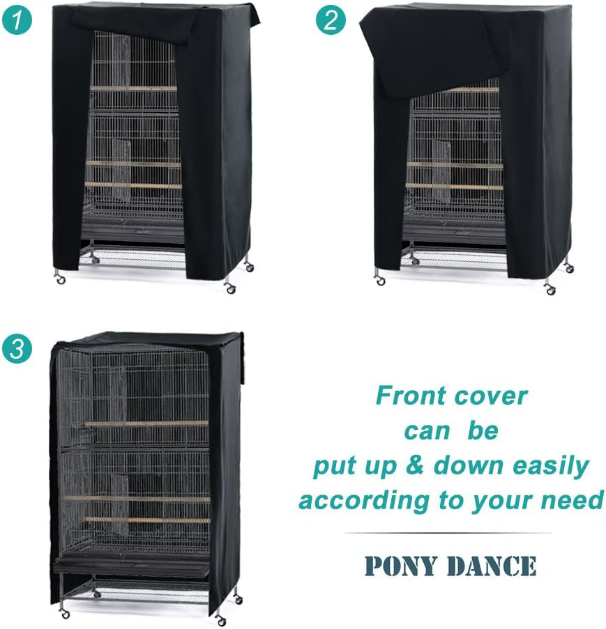 Premium Blackout & Breathable Birdcage Cover for Large Pets - Perfect for a Peaceful Night's Sleep