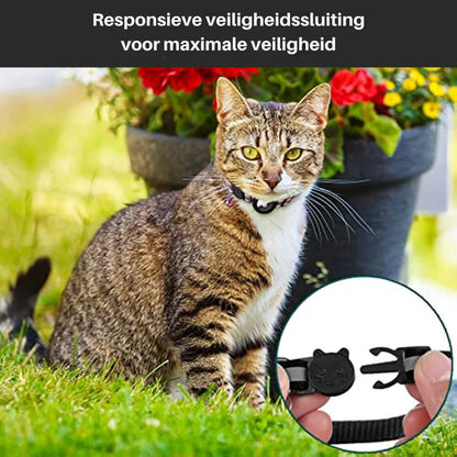 Keep Your Cat Safe and Stylish with Our GPS Tracking Collar - Quick-Release and Reflective Design for Ultimate Visibility