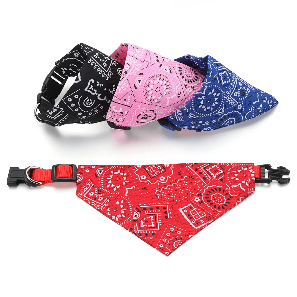 Stylish Adjustable Triangular Bandana for Pets - Perfect for Dogs and Cats, Washable Scarf Collar and Bibs for Birthday Parties and Everyday Dress Up!