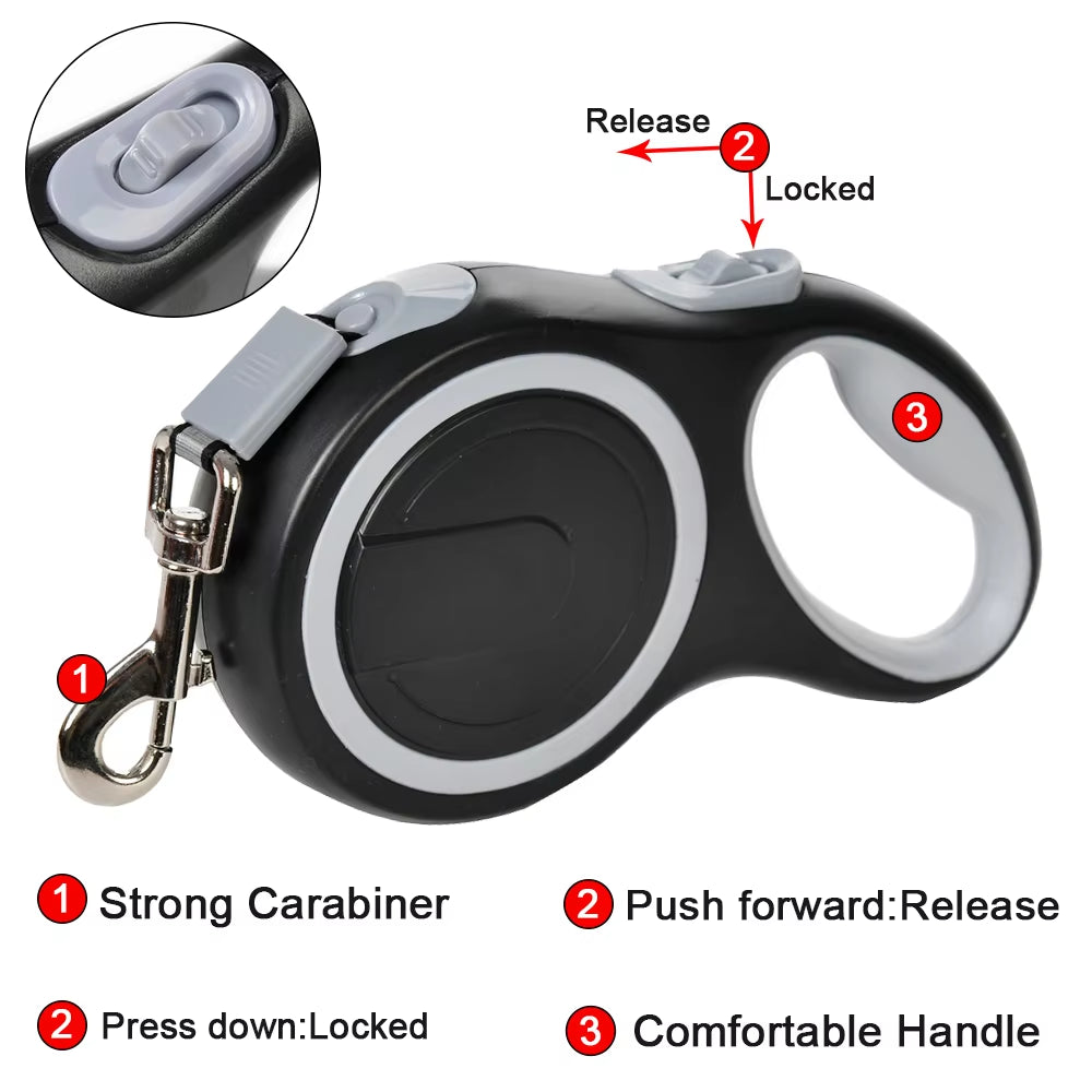 Experience Freedom with Our 8M Retractable Dog Leash - Perfect for Small to Large Dogs and Cats!