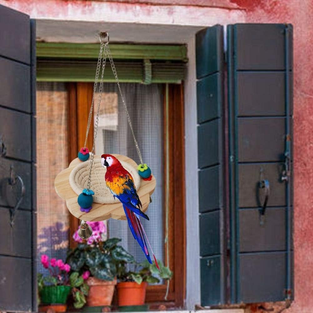 Delight Your Feathered Friends with Our Handmade Bird Nest Swing Hammock - Cozy Cotton and Hemp Rope Hut with Colorful Chew Toys for Parakeets, Cockatiels, and More!