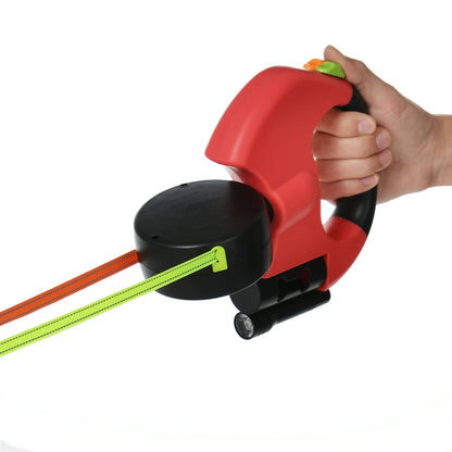 Elevate Your Walks with the 3M Retractable Reflective Dual Dog Leash - Perfect for Small Dogs!